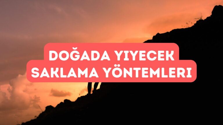 Doğada Yiyecek Saklama Yöntemleri